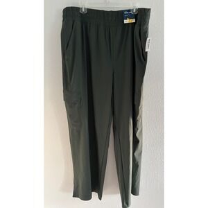 Old Navy Pants Womens 2XL‎ Green Wide Leg Cargo Pocket Travel Active Outdoor